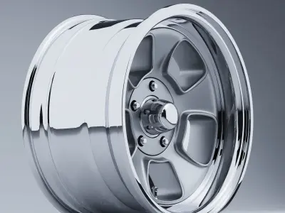 ET Wheels by Team III Wheels FIVE WINDOW Low-poly 3D model