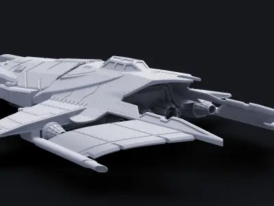 HM-52 Halberd Strategic Bomber - Acolytes of Terror 3D print model