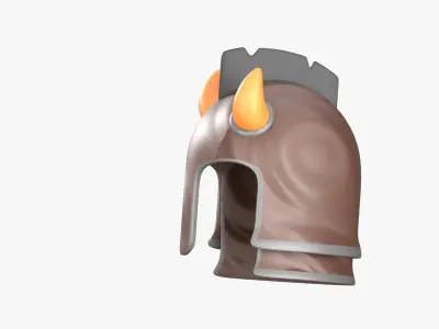 Ancient Helmet 3D Illustration 3D model get