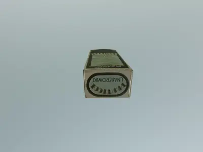 Vintage Pharmaceutical Box - Realistic 3D Medicine Box 4K Free 3D model