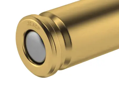 Bullet 32 ACP Low-poly 3D model