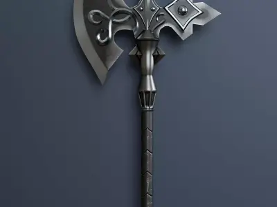 Simple ax in fantasy style 033 3D model