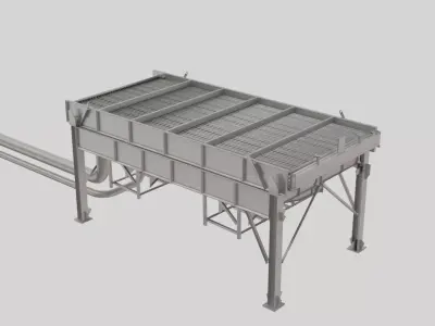 Air-Cooled Heat Exchanger 3d Model  3D model
