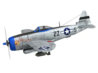 Republic P-47D Thunderbolt - Miss Caesar 3D model