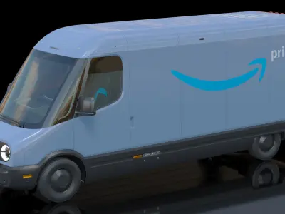 Amazon Electric Delivery Van 3D model purchase