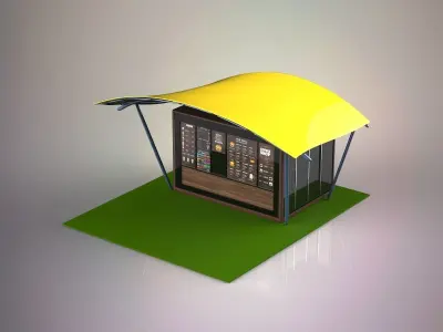 Coffee shop 3D model purchase