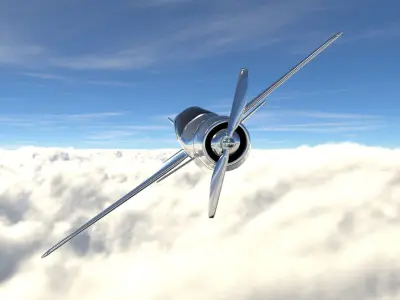 Concept Prop Plane 3D model