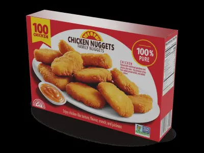 Snacks Chicken Nuggets Low-poly 3D model