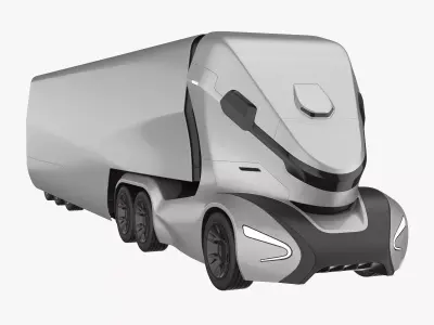 Self-Driving Truck Concept 3D model