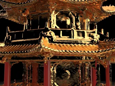 Chinese ancient tower 3D model buy