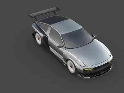Hyundai N Vision 74 Low-poly 3D model
