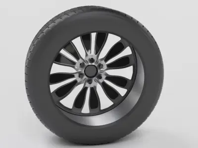 Luxury wheel Free low-poly 3D model