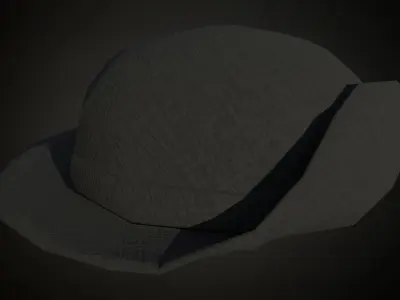 8 American civil war era headwear and helmets works on roblox Low-poly 3D model