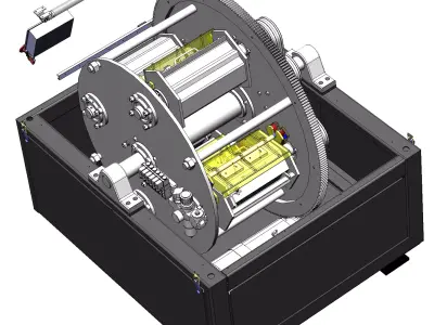 Planetary grinding equipment 3D model