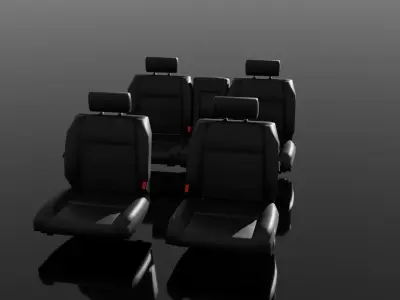 KKAZL Seats 3D model