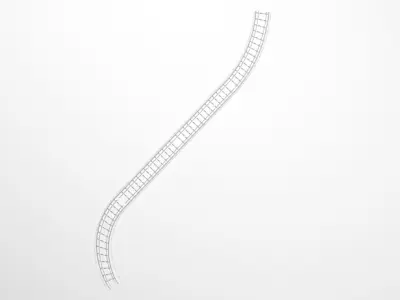 Railway Track 3D model shop
