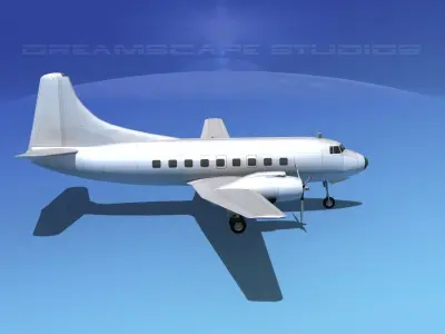 Martin 404 Bare Metal 3D model