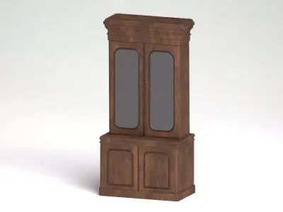 Antique Bookcase 3D model