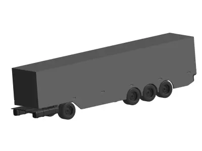 truck Trailer 3D model purchase