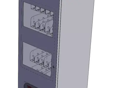Vertical Mask Vending Machine  3D model