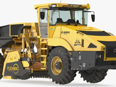 Bomag RS500 Recycler Soil Stabilizer 3D model