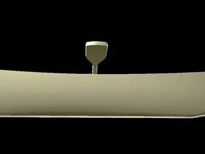 HIE Clean Ship D180409 Low-poly 3D model