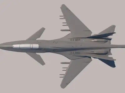 Fighter future 3D model