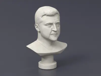  Plaster Bust of Zelensky 