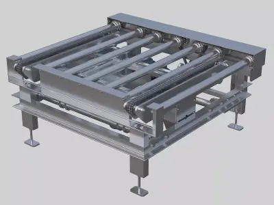 Conveyor transfer pallet 3D model