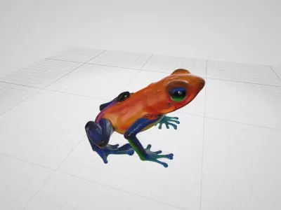 Venomus Frog -- Oophaga Pumilio 3D model