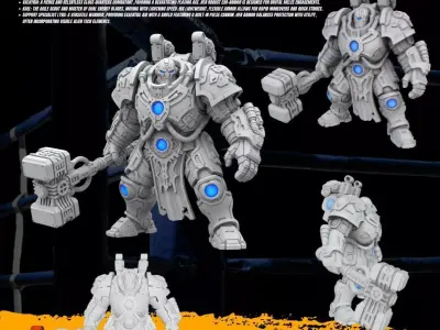 3D Printable Iron Oath Thunderstrike Heavy Battle Armor  3D model