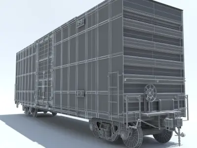  Train 4 Freight Cars 