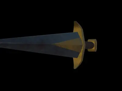 PBR Blade sword Free low-poly 3D model