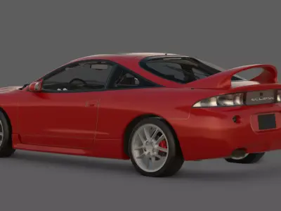 1995 Honda Integra Type R 3D Model  The FWD Perfection  3D model