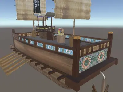 Panokseon Koreans ship 3D model