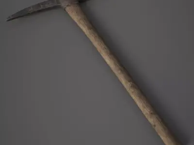 Wooden Pickaxe Low-poly 3D model buy