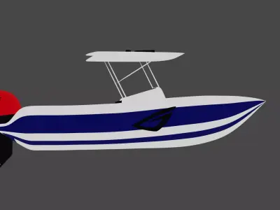BOAT- ship Low-poly 3D model