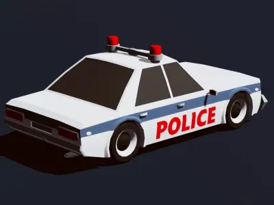 Cartoon Vehicles  Low Poly Cars FREE Free low-poly 3D model