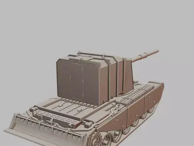 FV4005 Stage II Tank Destroyer 3D Printable Model 3D print model