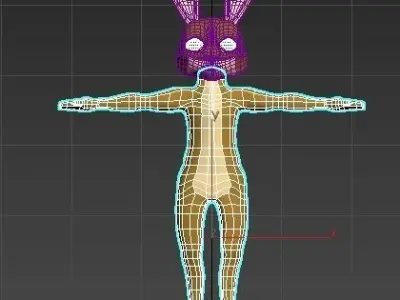 cartoon rabbit 3D model purchase