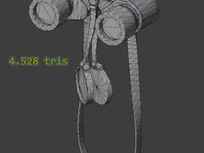 Binoculars Low-poly 3D model purchase