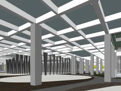 SU model of commercial office building in Qinhuai 3D model