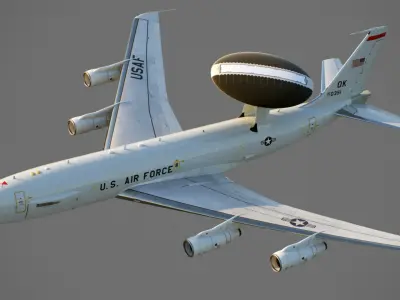 E-3 Sentry AEWC 3D model