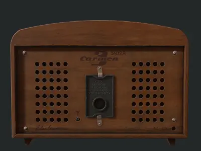 Vintage Radio  Low-poly 3D model
