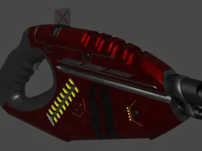 Sci fi heavy pistol 3D model