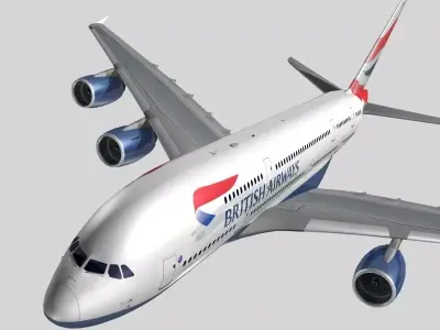 Airbus A-380  3D model