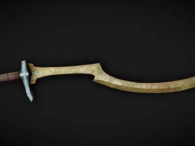 Khopesh sword Low-poly 3D model purchase