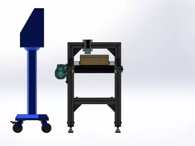 Encoder box conveyor 3D model