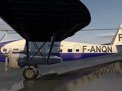 Potez 62 3D model