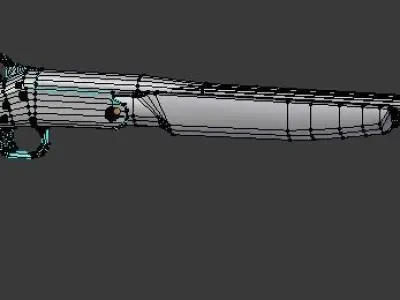 single shot shotgun Low-poly 3D model